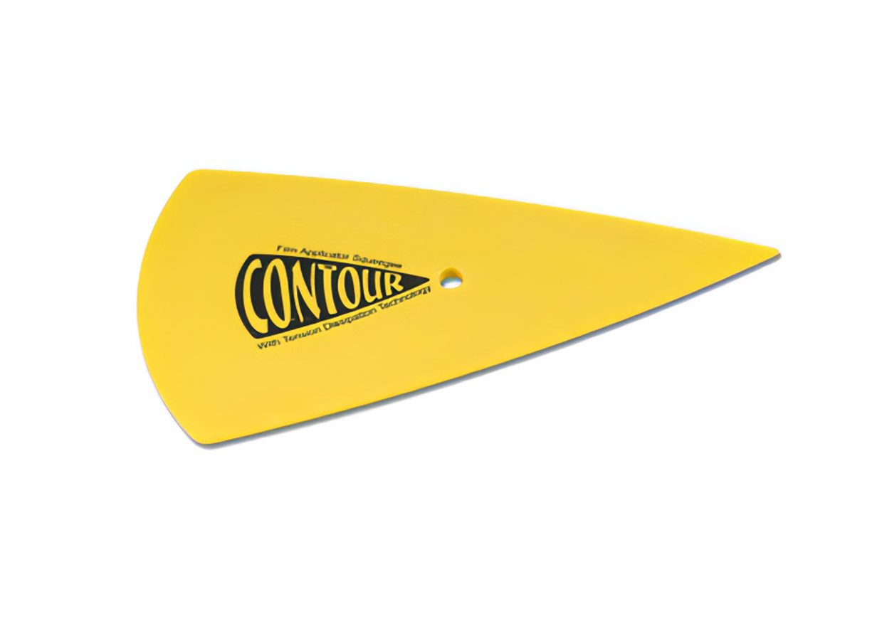 Raclette à joints souple : Yellow Contour pour passer derrière les joints