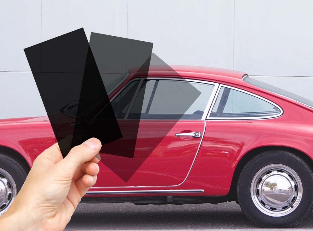 3 échantillons de films teintés